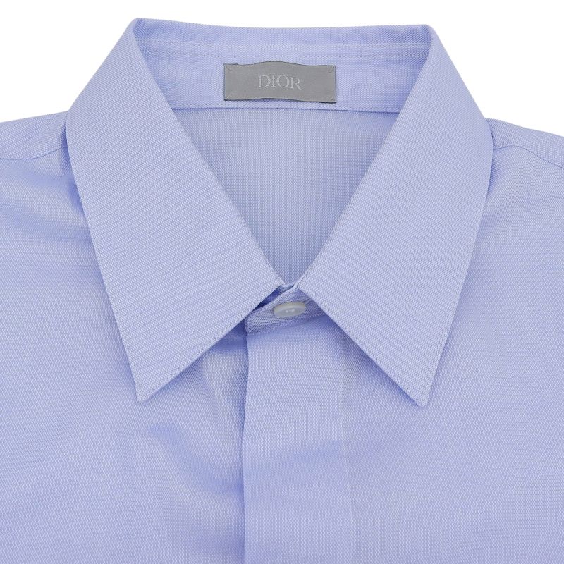 DIOR Homme 013c502a4771 100% Cotton Long Sleeve Shirt With Wing Tailoring