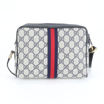 Vintage Gucci GG Supreme Sherry Line Leather Shoulder Bag Crossbody 010 Women