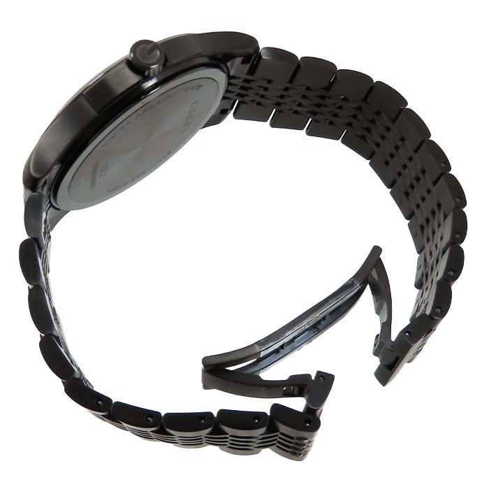 Gucci G-timeless 126.2 Black Dial SS Stainless Steel Battery Operated Automatic