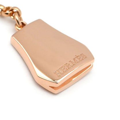 Hermes Earrings Kelly Clochette 18k Pink Gold Rose Gold Pink Gold 750au Drops