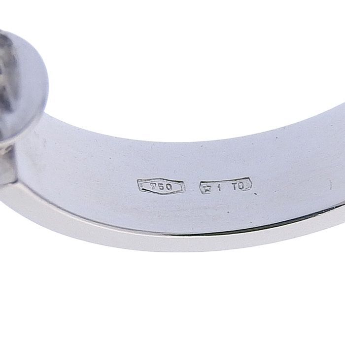 Gucci Icon GG Logo Hoop Earrings 18K White Gold 750 White Gold Earring Accessori