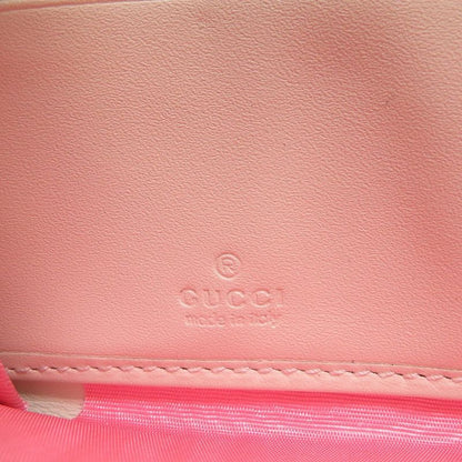 Gucci 663924 Apple Print GG Supreme Beige Round Zipper Long Wallet 0059 Gucci