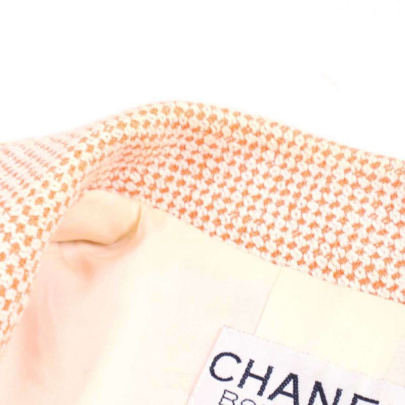 Chanel 1997 Vintage Double Breasted Tweed Jacket and Skirt Set P07962v05404