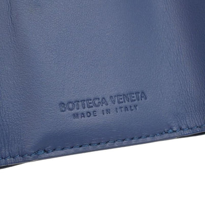 Bottega Veneta Trifold Wallet Intrecciato Blue Leather 35ka812