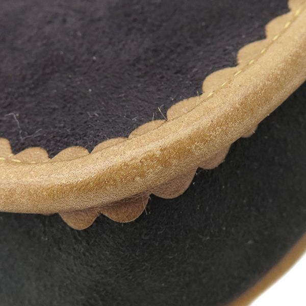 Loewe Waist Bag Belt Bag Suede Black and Brown Gold Hardware Body Bag Pouch