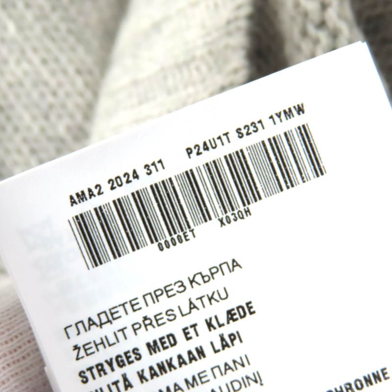 Prada 2024 P24u1t Virgin Wool Cashmere Logo Box Silhouette Crewneck Cropped