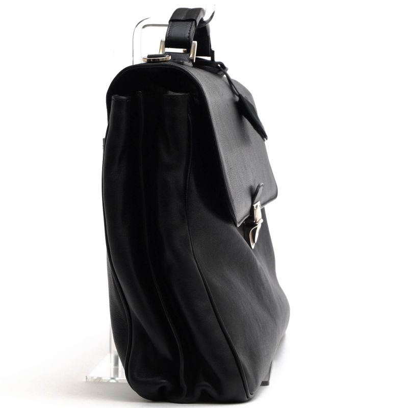 Bvlgari Bags Briefcases Business Bags Business Men Leather Genuine Black Flap