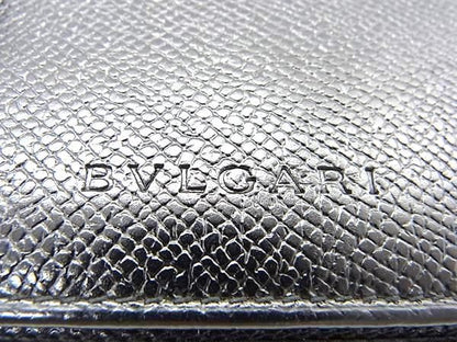 Bvlgari Leather Card Case Card Holder Business Card Holder Men's Black