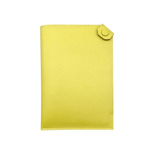 Hermes Passport Case Tarmac PM X Engraved Yellow Silver Hardware Hermes