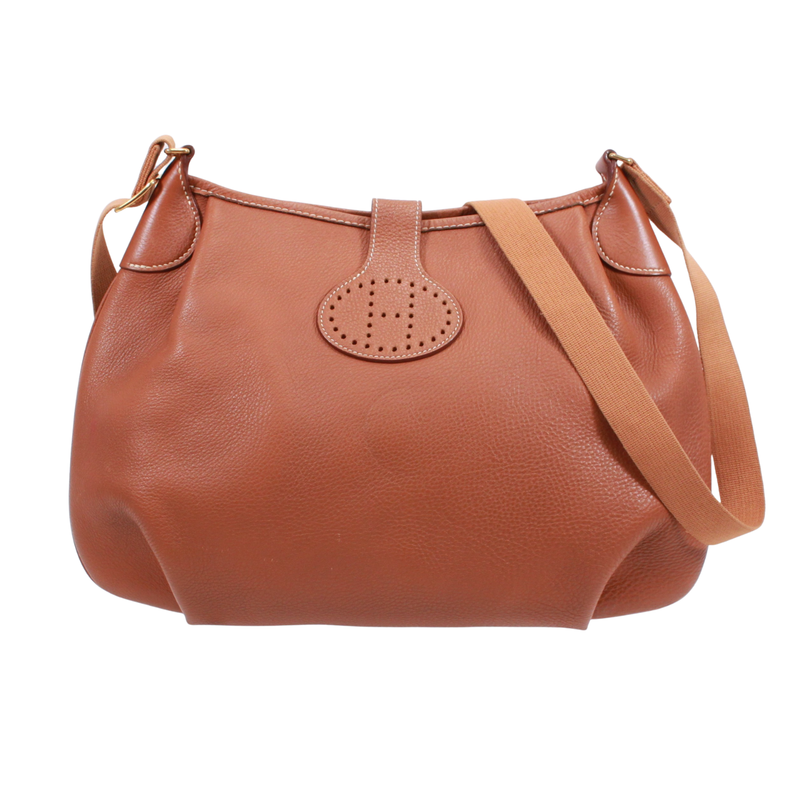 Hermes Rodeo Leather Gold Shoulder Bag Gold