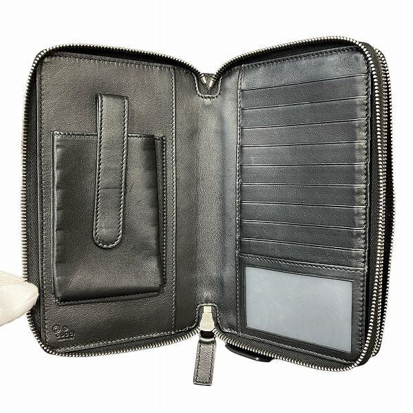 Gucci Micro Gucci Striped Travel Document Case 449246 Wallet Long Wallet Men's