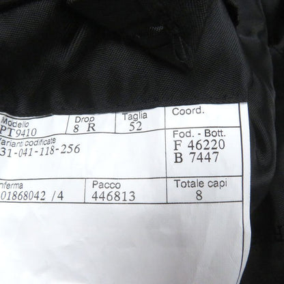 Hermes Super 100s Wool Partially Lamb Leather Double Breasted Chester Coat Gray