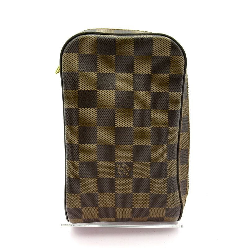 Louis Vuitton Geronimos N51994 Damier Ladies Body Bag Brown Excellent Condition