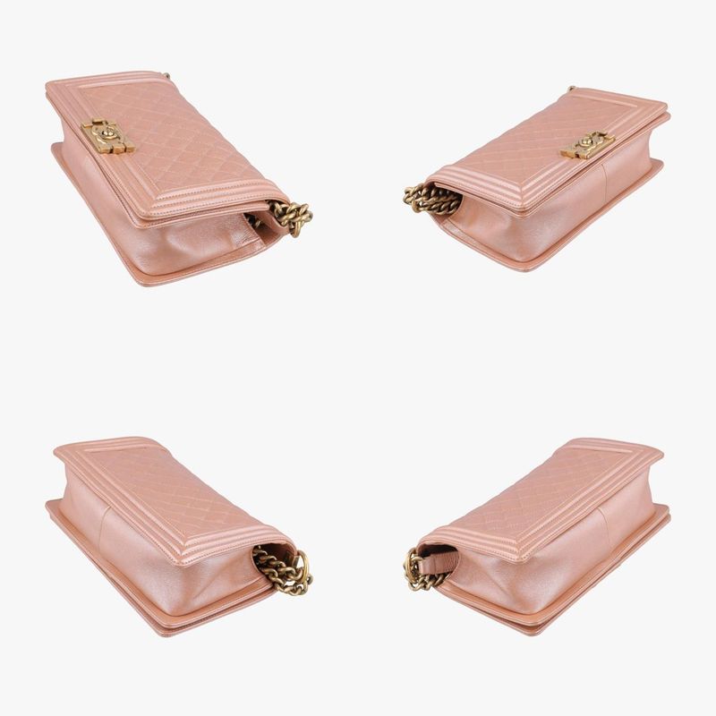 Chanel Boy Chanel Gold And Pink Lambskin A67086 20476822