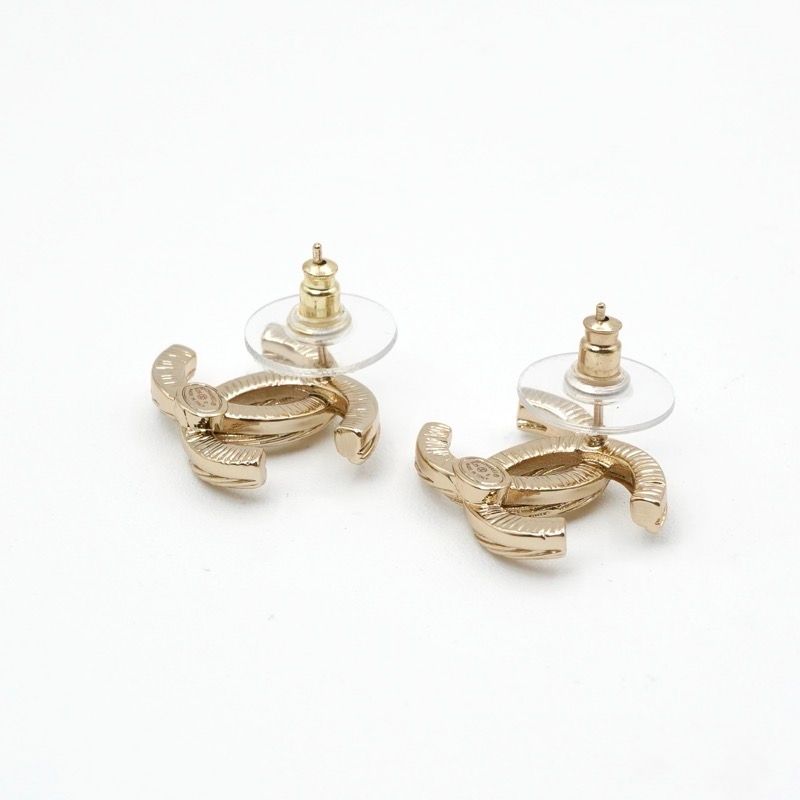 Chanel Earrings Earring Gold Here Mark