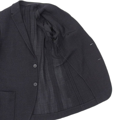 Fendi Current Black Tag Wool Silk Blend Organdie Summer Jacket 50 Black Men's