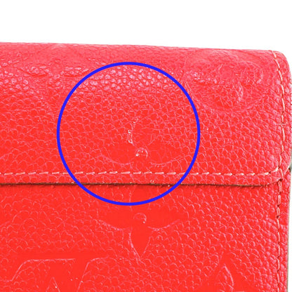 Louis Vuitton Monogram Portefeuille Long Wallet Red