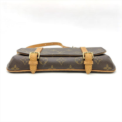 Louis Vuitton Pochette Marel Shoulder Bag Monogram Canvas M51159 Brown Gold