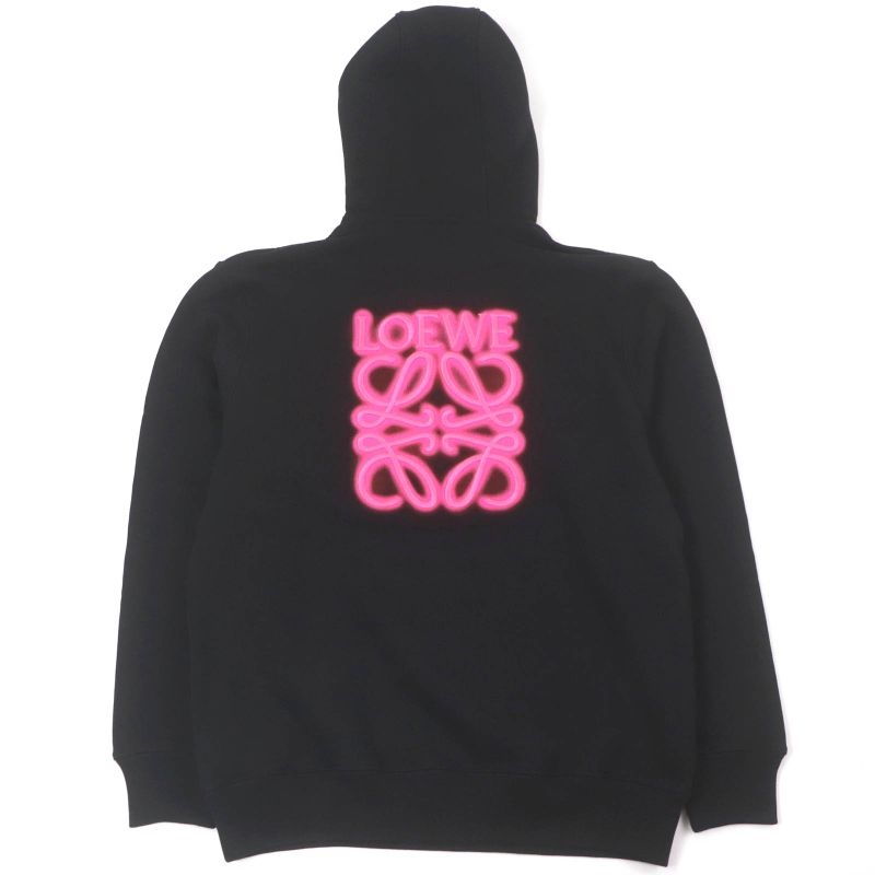 LOEWE 22SS H526y25x05 LOEWE NEON Hoodie Anagram Embroidery Oversize Pullover