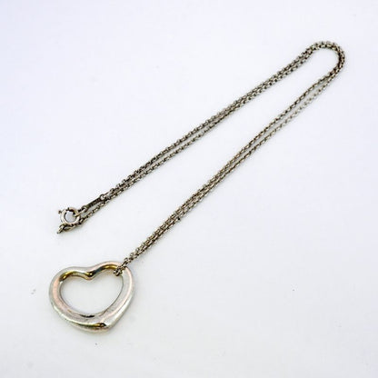 Tiffany & Co Necklace Open Heart Silver 925 Ladies