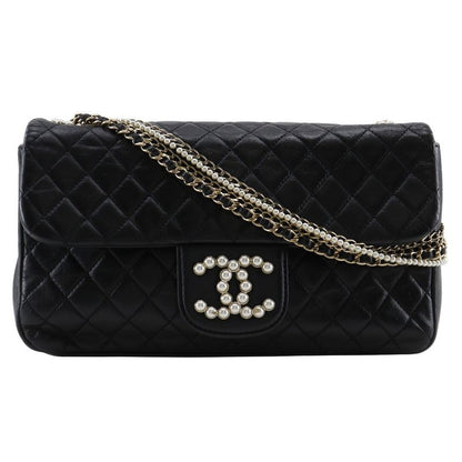 Chanel Westminster Chain Shoulder Matelasse A39011 Lamb Skin And Faux Pearl