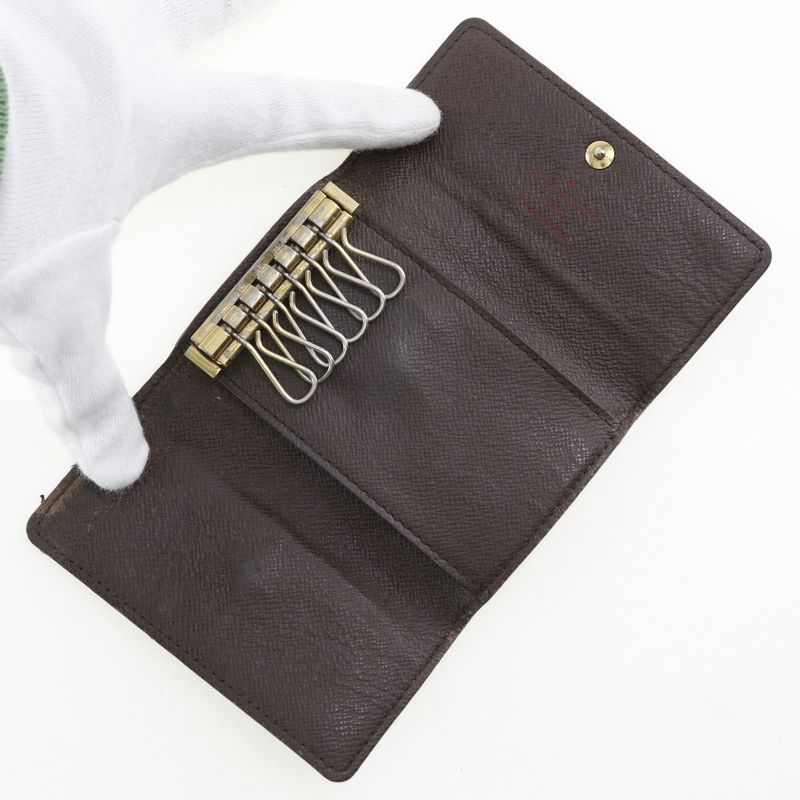 Louis Vuitton Multicles 6 N62630 Damier Canvas Ct1151 Unisex Key Case