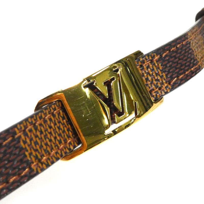 Louis Vuitton Bracelet Damier Bra Scuff Sign It M6623e
