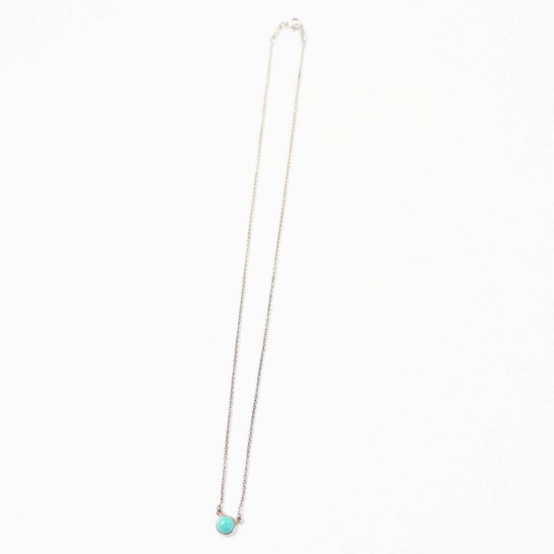 Tiffany & Co Colored By-the-yard Necklace Ag925 Turquoise Blue