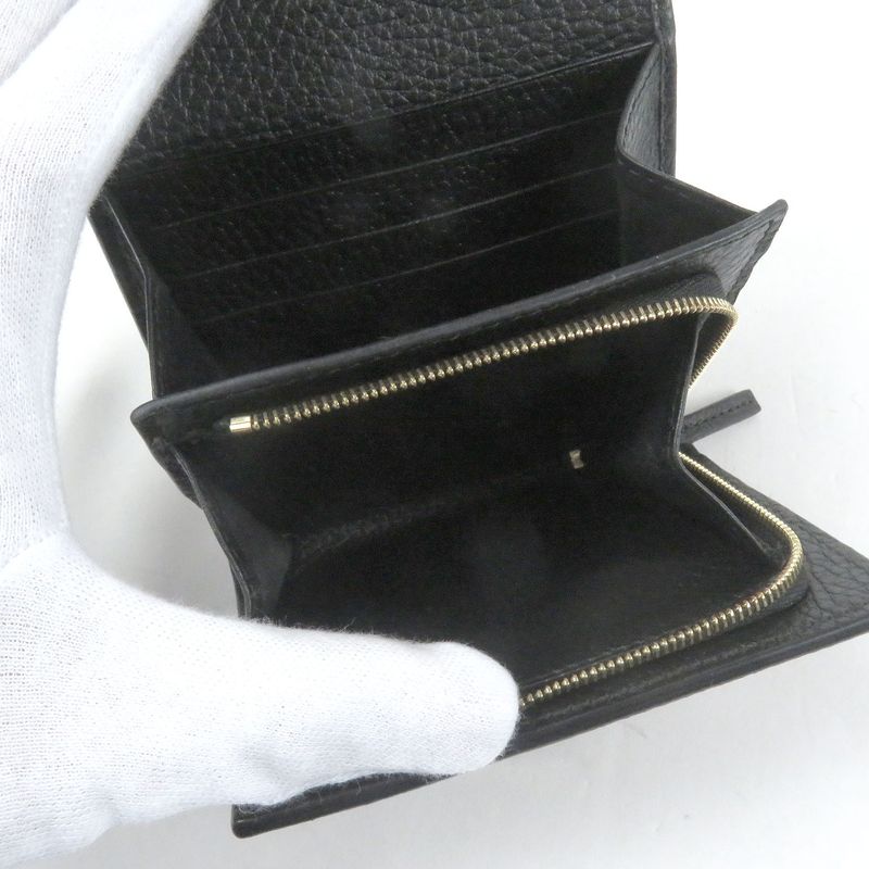 Gucci 598587 Double G Bicolor Medium Wallet Trifold Wallet GG Supreme Canvas