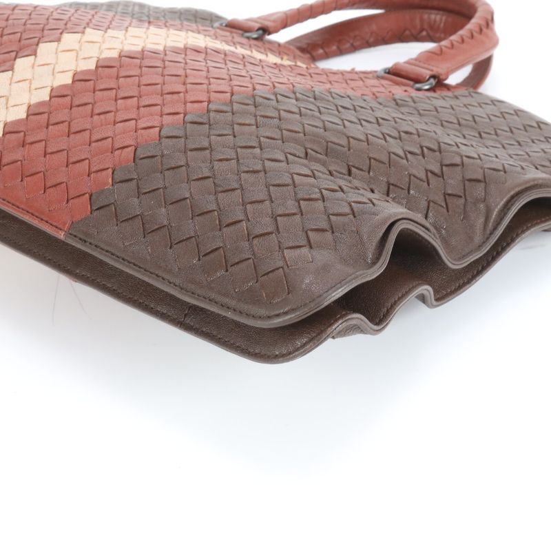 Bottega Veneta Intrecciato Woven Leather Business Bag Document Bag Briefcase