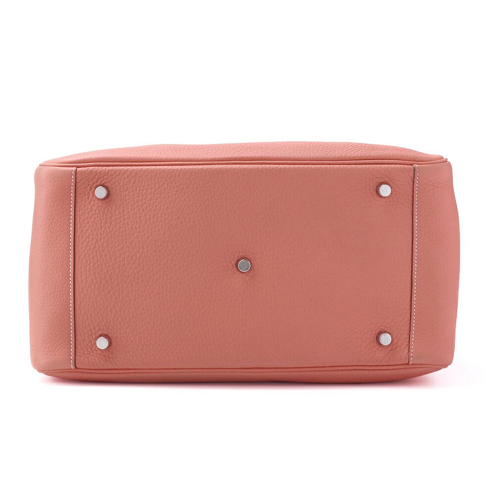 Hermes Lindy 34 Shoulder Bag Taurillon Clemence Crevette Crevette (silver