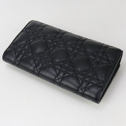 DIOR Orchid Long Wallet Dior Caro S5039 UWHC M900 Long Wallet With Two Fold