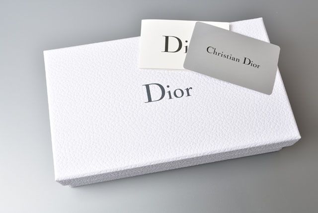 Christian Dior Chain Pouch Chain Mini Wallet Patent Leather