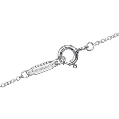 Tiffany & Co 1837 Interlocking Circle 925 Silver And Rubed Metal Ladies 5.28g