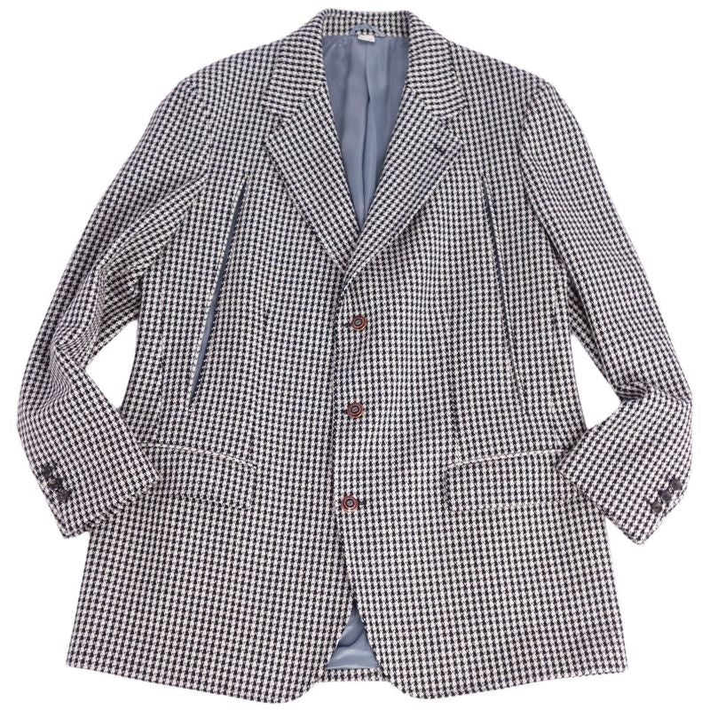 Gucci Ensemble Tailored Jacket Vest Gilet Checked Wool Outerwear Men's 48 (M