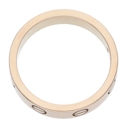 Cartier MINI LOVE RING Mini Love Ring 1P Diamond 18K Pink Goldring Men's 9.5