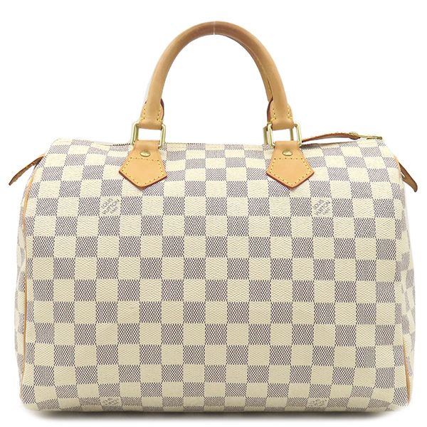 Louis Vuitton Handbag Speedy 30 Damier Azure Canvas Damier Azure Gold Hardware