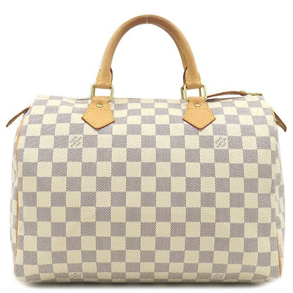 Louis Vuitton Handbag Speedy 30 Damier Azure Canvas Damier Azure Gold Hardware