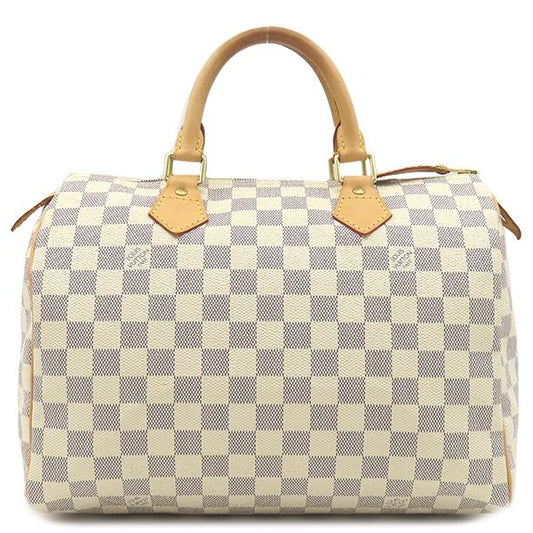 Louis Vuitton Handbag Speedy 30 Damier Azure Canvas Damier Azure Gold Hardware