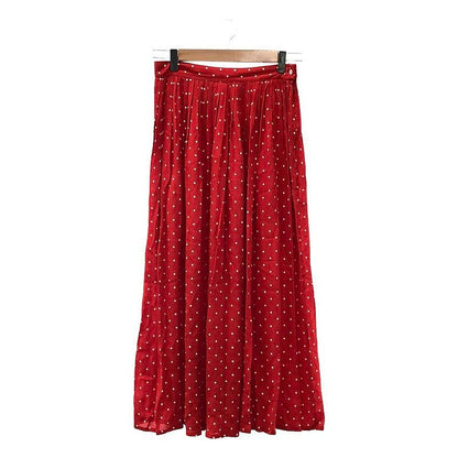 Celine | By Hedi Slimane Edith Liman Dot Print Georgette Pleated Skirt | 36 |