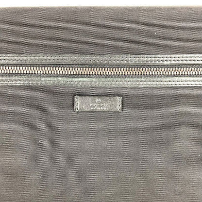 Gucci Clutch Bag Logo 108841 Nylon/leather Black