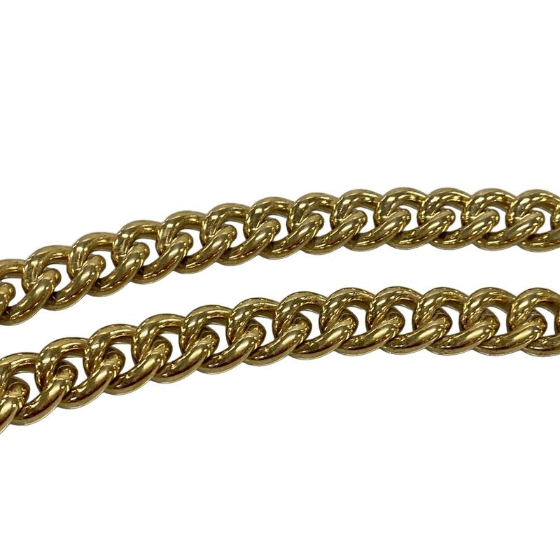 Gucci Shoulder Bag Padlock GG Small 409487 Dark Brown Beige And Red Chain