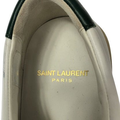 Saint Laurent Paris Andy Andi Leather Low Cut Sneakers 606831 White 37