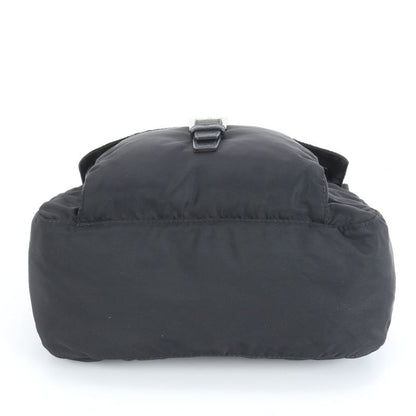 Prada Tessuto Nylon Triangle Logo Leather Shoulder Bag Crossbody Messenger