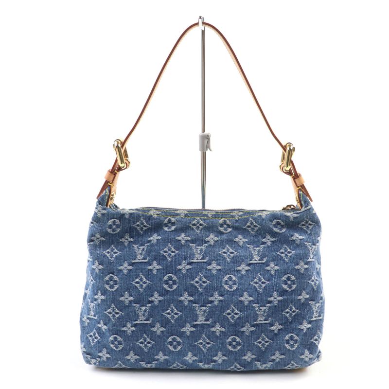 Louis Vuitton M95049 Monogram Denim Baggy PM Monogram Denim Handbag Blue With