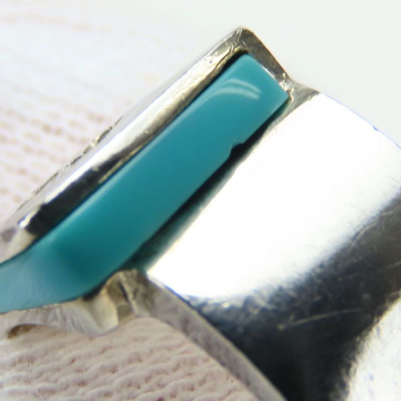 Hermes Ring - Ring Candy 51 Silver 925 Approx 11.1g Silver Light Blue H Logo