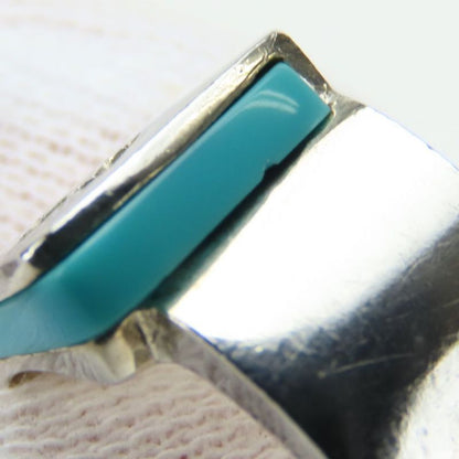 Hermes Ring - Ring Candy 51 Silver 925 Approx 11.1g Silver Light Blue H Logo