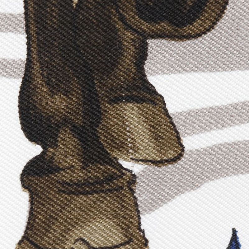 Hermes Carré 90 Grand Apparat Horse Silk Blue Women's Scarf