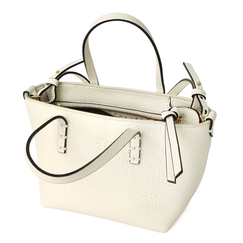 Fendi Handbag Roll Mini White