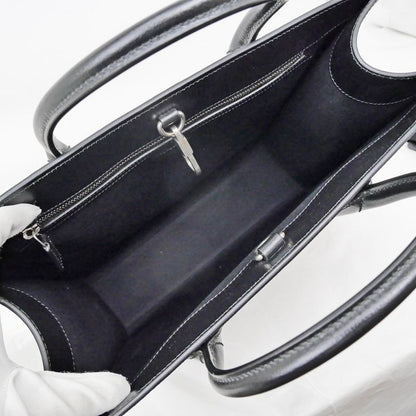 Gucci Tote Bag Interlocking G 2WAY Hand Black Shoulder - Leather 674155
